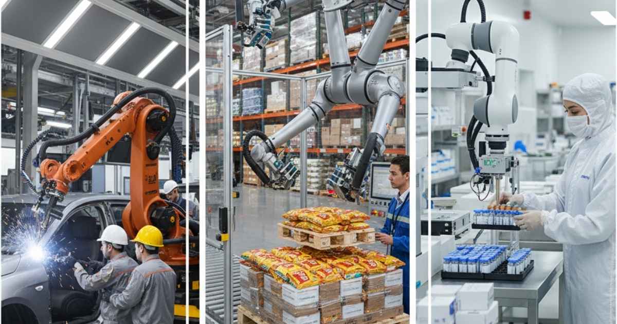 حوزه‌های پرکاربرد ربات‌های صنعتی در ایران و جهان